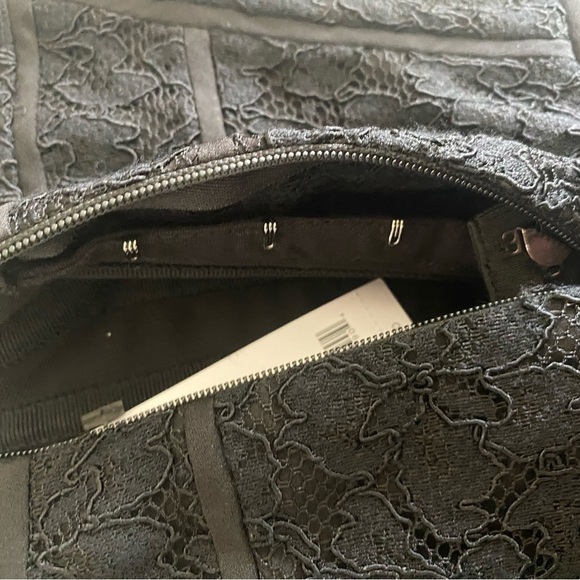 Diane Von Furstenberg Lace Dress Mini Cocktail Strapless Sheath Size 0 Black - Picture 16 of 17